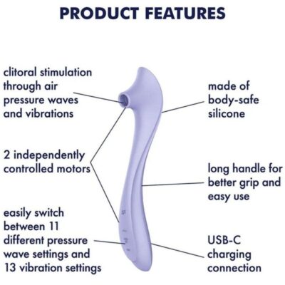 SATISFYER - EASY LOVER VIBRADOR & ESTIMULADOR AIR PULSE 8 Satisfyer - easy lover vibrador & estimulador air pulse - image 4
