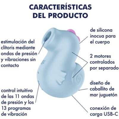 SATISFYER - SEA PONY VIBRADOR & ESTIMULADOR AIR PULSE 8 Satisfyer - sea pony vibrador & estimulador air pulse - image 4