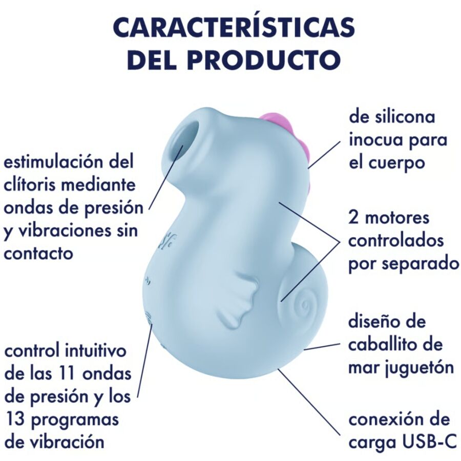 SATISFYER - SEA PONY VIBRADOR & ESTIMULADOR AIR PULSE 4 Satisfyer - sea pony vibrador & estimulador air pulse - image 4