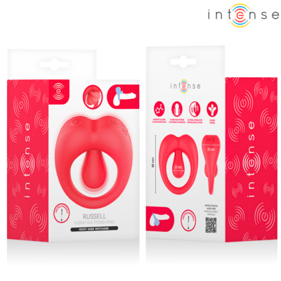 Intense - russell vibrating penis ring with clitoris stimulation red intense for him caliente. Pt