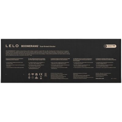Lelo - boomerang vibrador de ponta dupla vermelho coral lelo caliente. Pt