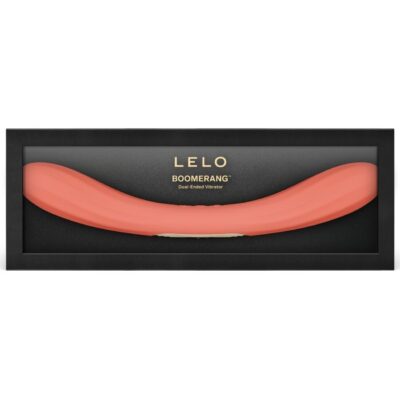 Lelo - boomerang vibrador de ponta dupla vermelho coral lelo caliente. Pt