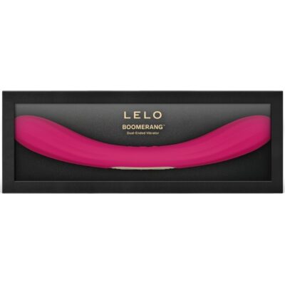 Lelo - boomerang vibrador de ponta dupla cereja lelo caliente. Pt
