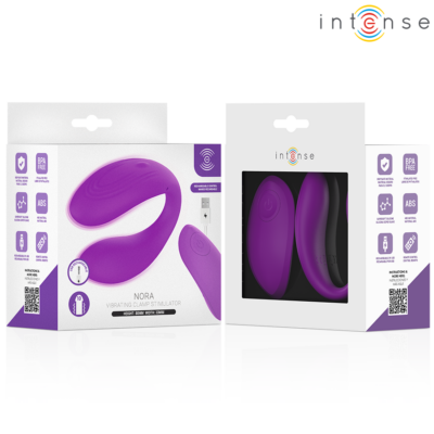 Intense - nora estimulador de clipe vibratório roxo intense remote control caliente. Pt