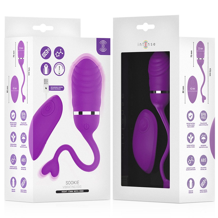 INTENSE - SOOKIE OVO VIBRATÓRIO COM CONTROLE REMOTO ROXO 5 Intense - sookie ovo vibratório com controle remoto roxo - image 5