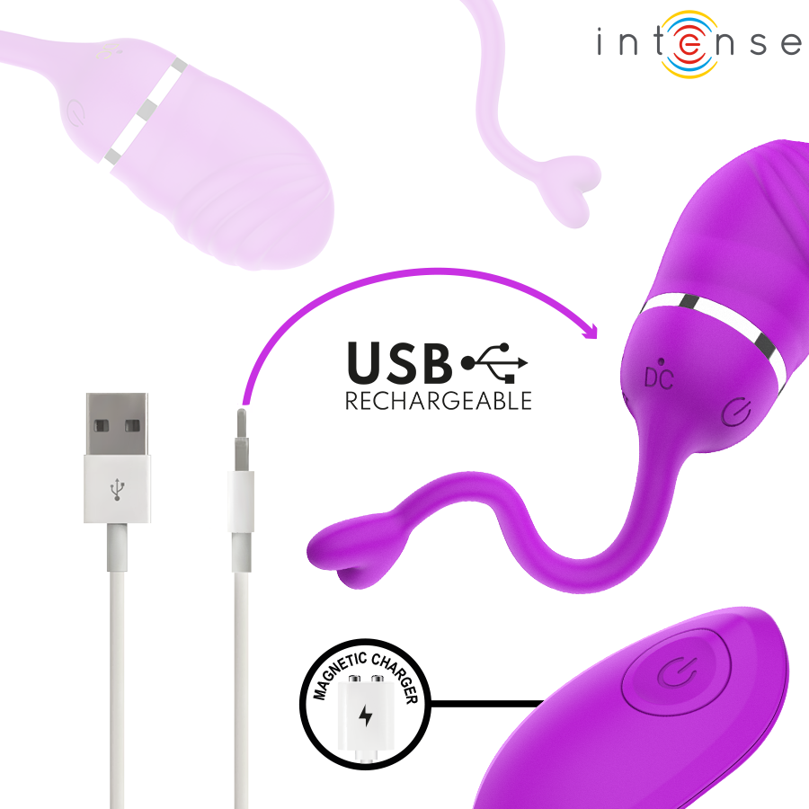 INTENSE - SOOKIE OVO VIBRATÓRIO COM CONTROLE REMOTO ROXO 7 Intense - sookie ovo vibratório com controle remoto roxo - image 7