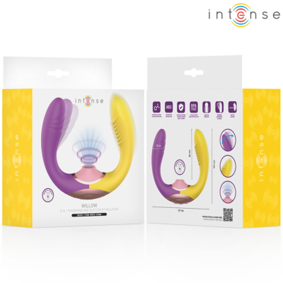 Intense - willow - estimulador de sucção e vibração 3 em 1 intense high tech caliente. Pt