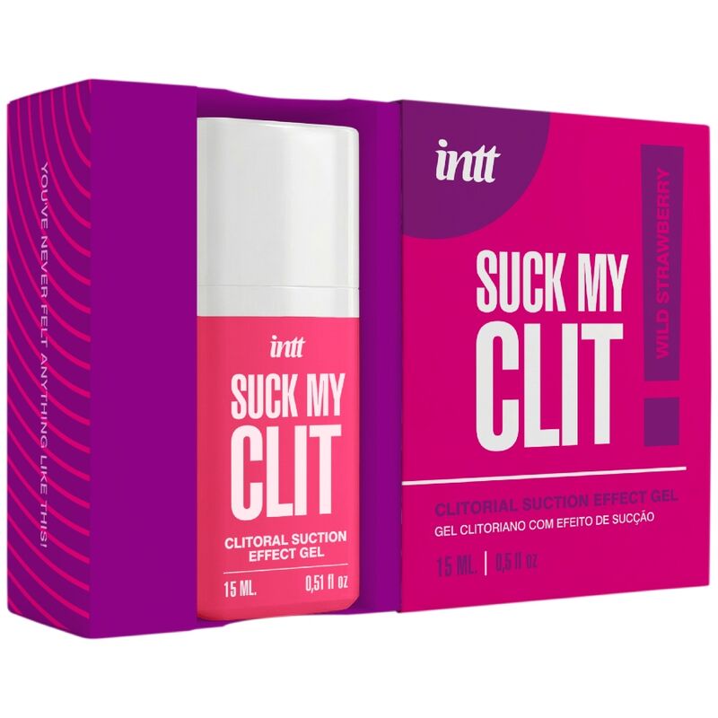 INTT - SUCK MY CLIT GEL COM EFEITO DE SUCÇÃO MORANGO SILVESTRE 15 ML 3 Intt - suck my clit gel com efeito de sucção morango silvestre 15 ml - image 3