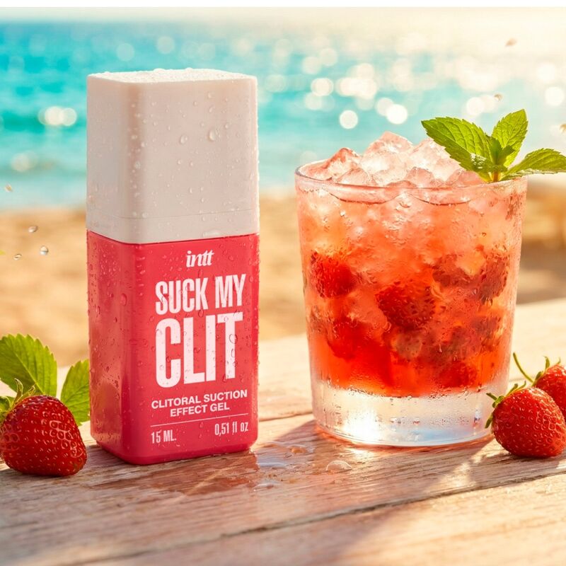 INTT - SUCK MY CLIT GEL COM EFEITO DE SUCÇÃO MORANGO SILVESTRE 15 ML 6 Intt - suck my clit gel com efeito de sucção morango silvestre 15 ml - image 6