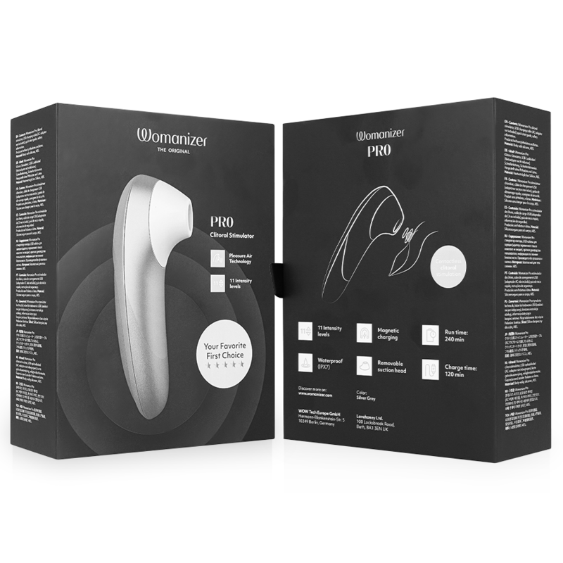 WOMANIZER - PRO VIBRANT CLITORIAL STIMULATOR CINZA PRATEADO 7 Womanizer - pro vibrant clitorial stimulator cinza prateado - image 7