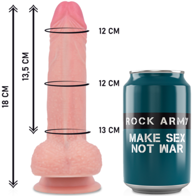 Rockarmy - arnês + silicone líquido premium mustang realista 18 cm -o- 4. 14 cm rock army caliente. Pt