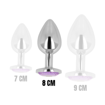 Ohmama - plug anal com cristal violeta 8 cm ohmama anal caliente. Pt
