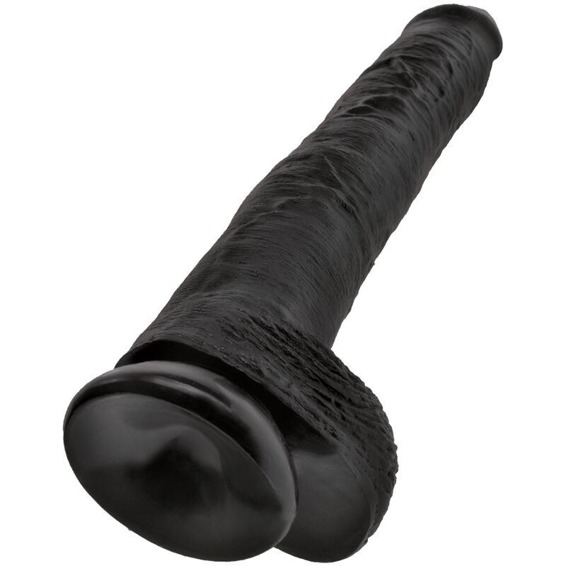 KING COCK - PÊNIS REALÍSTICO COM BOLAS 30.5 CM PRETO 4 King cock - pênis realístico com bolas 30. 5 cm preto - image 4
