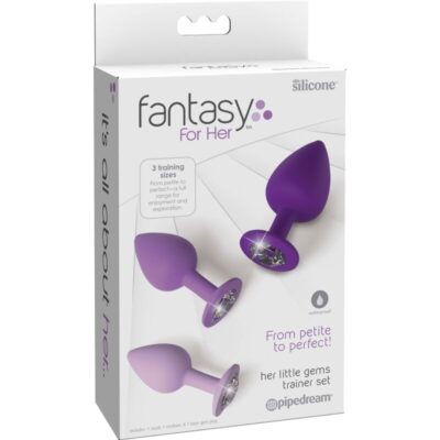 Fantasy for her - conjunto de plug anal violeta fantasy for her caliente. Pt