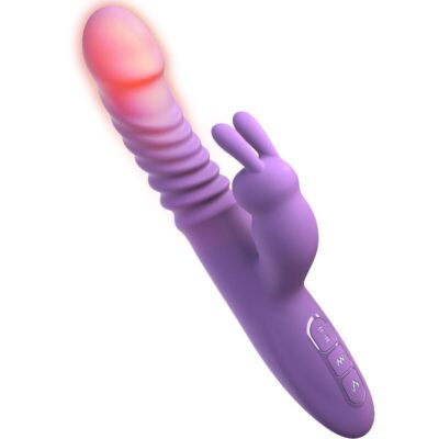 Fantasy for her - estimulador de clitóris de coelho com oscilação de calor e função de vibração violeta fantasy for her caliente. Pt