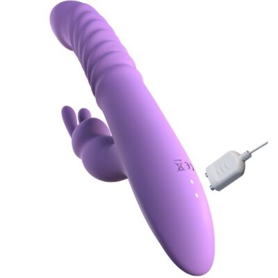 Fantasy for her - estimulador de clitóris de coelho com oscilação de calor e função de vibração violeta fantasy for her caliente. Pt