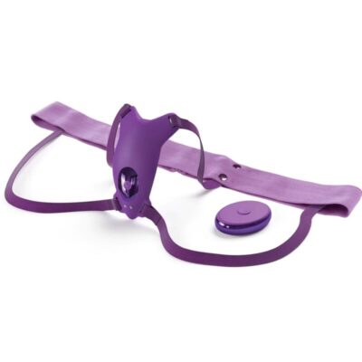Alternative view of FANTASY FOR HER - ARNÊS DE BORBOLETA VIBRANTE, CONTROLE REMOTO RECARREGÁVEL E VIOLETA