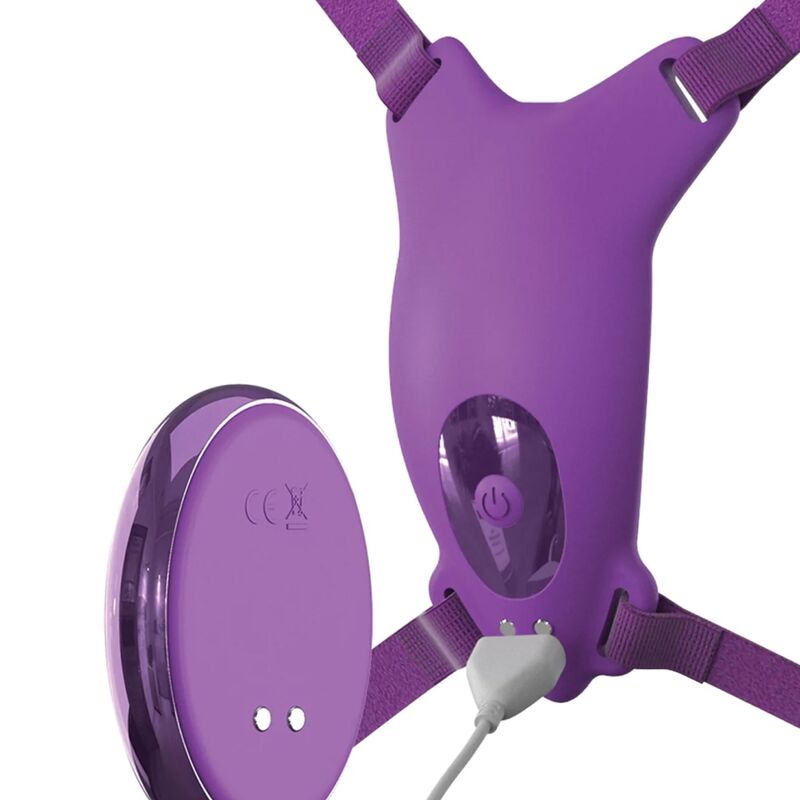 FANTASY FOR HER - ARNÊS DE BORBOLETA VIBRANTE, CONTROLE REMOTO RECARREGÁVEL E VIOLETA 4 Fantasy for her - arnês de borboleta vibrante, controle remoto recarregável e violeta - image 4