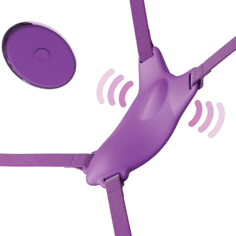 FANTASY FOR HER - ARNÊS DE BORBOLETA VIBRANTE, CONTROLE REMOTO RECARREGÁVEL E VIOLETA 1 Fantasy for her - arnês de borboleta vibrante, controle remoto recarregável e violeta