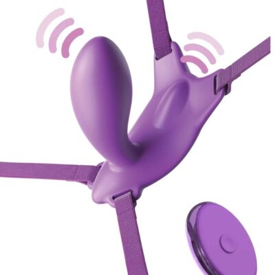 Alternative view of FANTASY FOR HER - ARNÊS DE BORBOLETA G-SPOT COM VIBRADOR, RECARREGÁVEL E CONTROLE REMOTO VIOLETA