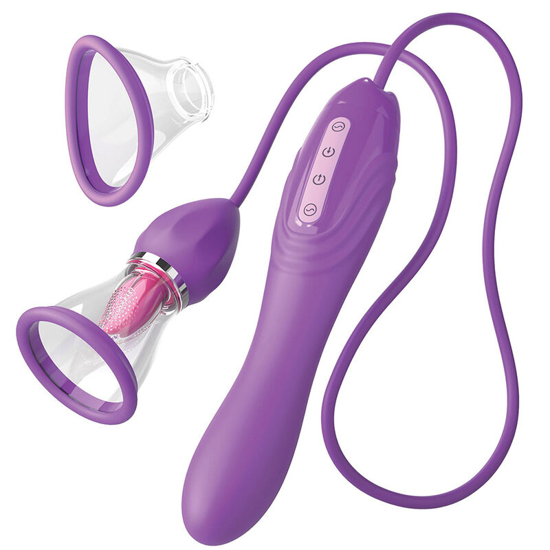 FANTASY FOR HER - MANGUEIRA DE SUCÇÃO MAX PLEASURE COM LÍNGUA ESTIMULANTE ROXA 1 Fantasy for her - mangueira de sucção max pleasure com língua estimulante roxa