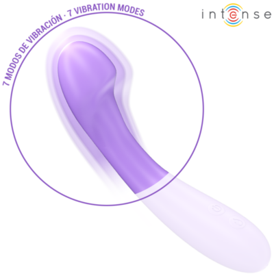 INTENSE - VIBRADOR BECKY 19 CM AQUECÍVEL 7 VIBRAÇÕES ROXO 9 Embalagem: blister intense fun toys caliente. Pt
