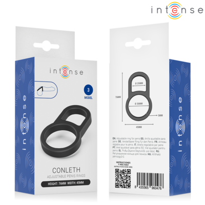 Intense - conleth anel peniano duplo ajustável modelo 3 intense for him caliente. Pt