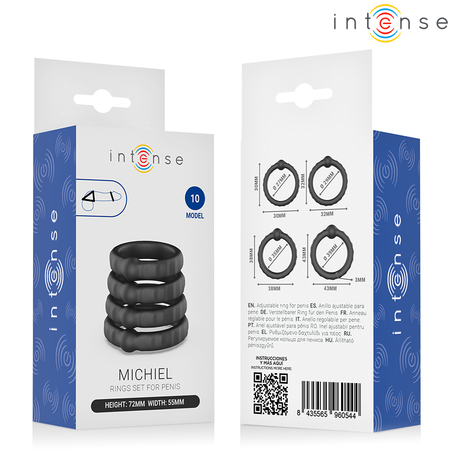 INTENSE - MICHIEL CONJUNTO DE 4 ANÉIS PENIANOS MODELO 10 6 Intense - michiel conjunto de 4 anéis penianos modelo 10 - image 6