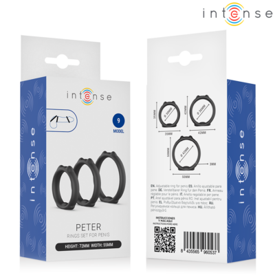 Intense - peter conjunto de 3 anéis penianos modelo 9 intense for him caliente. Pt