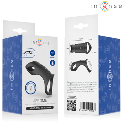 Intense - jerome anel peniano vibratório ajustável modelo 12 intense for him caliente. Pt