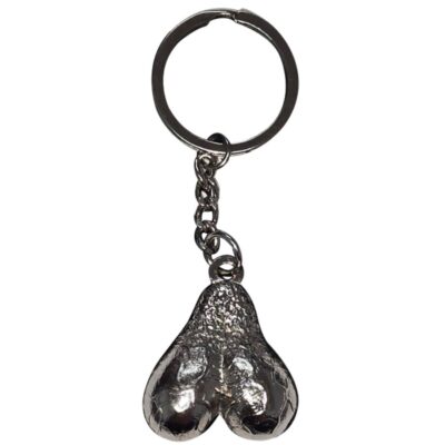 DIABLO PICANTE - CHAVEIRO DE METAL COM OVOS DE PRATA