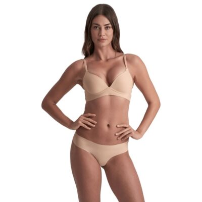 Bye-bra - invisible thong 2 pack beige & black size l bye bra - underwear caliente. Pt