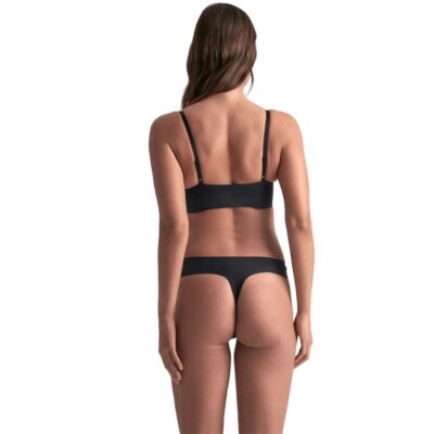 Bye-bra - invisible thong 2 pack beige & black size l bye bra - underwear caliente. Pt