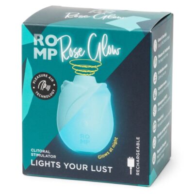 Romp - rose sutor clitórico glow que brilha no escuro romp caliente. Pt