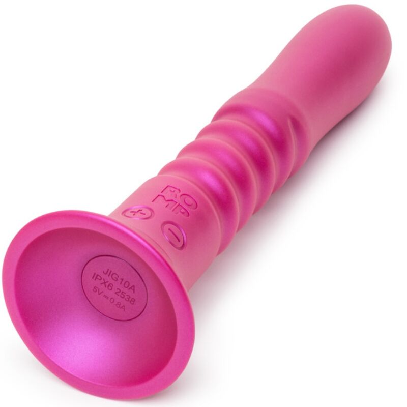 ROMP - JIGGLE VIBRADOR COM MOVIMENTOS PARA CIMA E PARA BAIXO COM VENTOSA ROSA 2 Romp - jiggle vibrador com movimentos para cima e para baixo com ventosa rosa - image 2