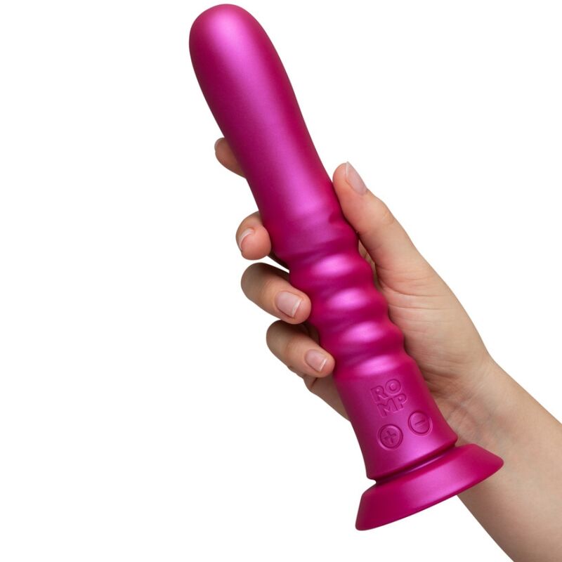 ROMP - JIGGLE VIBRADOR COM MOVIMENTOS PARA CIMA E PARA BAIXO COM VENTOSA ROSA 3 Romp - jiggle vibrador com movimentos para cima e para baixo com ventosa rosa - image 3