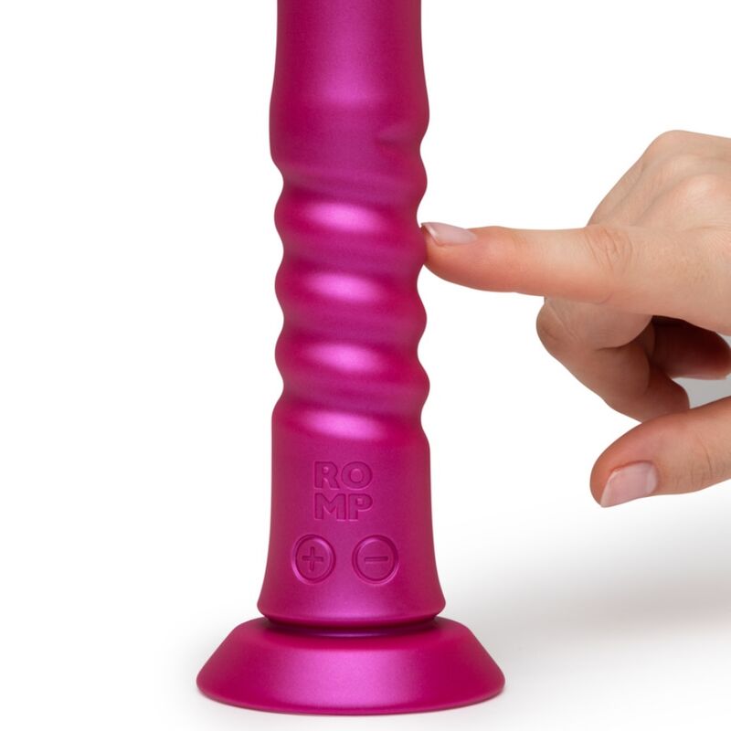 ROMP - JIGGLE VIBRADOR COM MOVIMENTOS PARA CIMA E PARA BAIXO COM VENTOSA ROSA 5 Romp - jiggle vibrador com movimentos para cima e para baixo com ventosa rosa - image 5