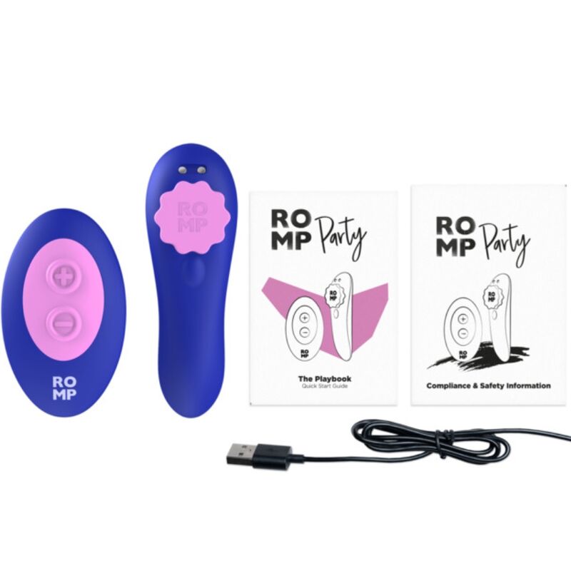 ROMP - CALCINHA DE SILICONE VIBRATÓRIA MAGNÉTICA PARA FESTAS COM CONTROLE REMOTO 10 Romp - calcinha de silicone vibratória magnética para festas com controle remoto - image 10