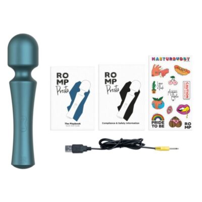 ROMP - PRESTO MINI WAND VIBRATOR COM CABEÇA FLEXÍVEL VERDE 21 Romp - presto mini wand vibrator com cabeça flexível verde romp caliente. Pt