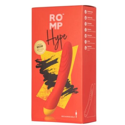 Romp - hype vibrador multifuncional para ponto g vermelho romp caliente. Pt