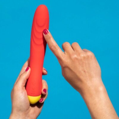 Alternative view of ROMP - HYPE VIBRADOR MULTIFUNCIONAL PARA PONTO G VERMELHO