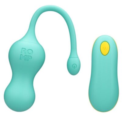 ROMP - CELLO OVO VIBRATÓRIO MULTIFUNCIONAL TURQUESA COM CONTROLE REMOTO