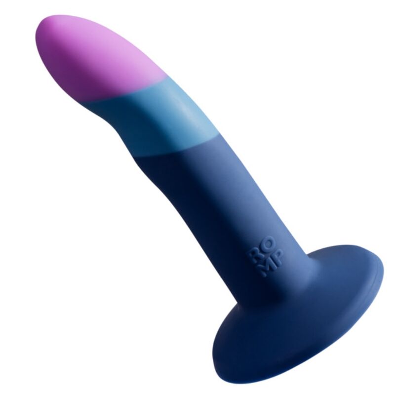 ROMP - PICCOLO DILDO DE SILICONE COM VENTOSA TRICOLORIDA 14 CM 1 Romp - piccolo dildo de silicone com ventosa tricolorida 14 cm