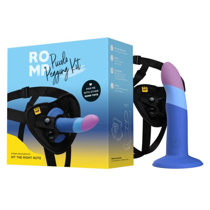 ROMP - PICCOLO DILDO DE SILICONE COM VENTOSA TRICOLORIDA 14 CM 5 Romp - piccolo dildo de silicone com ventosa tricolorida 14 cm - image 5