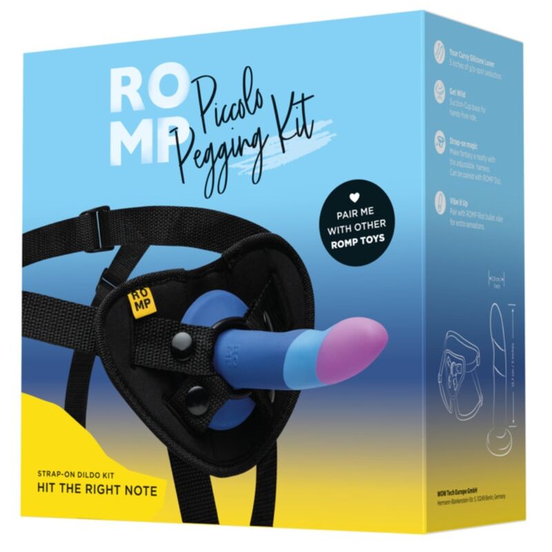 ROMP - PICCOLO DILDO DE SILICONE COM VENTOSA TRICOLORIDA 14 CM 6 Romp - piccolo dildo de silicone com ventosa tricolorida 14 cm - image 6
