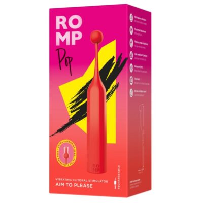 Romp - pop estimulador clitorial de alta frequência vermelho romp caliente. Pt