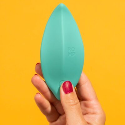 Romp - vibrador de ondas, estimulador clitoriano, formato ergonômico, verde-água romp caliente. Pt