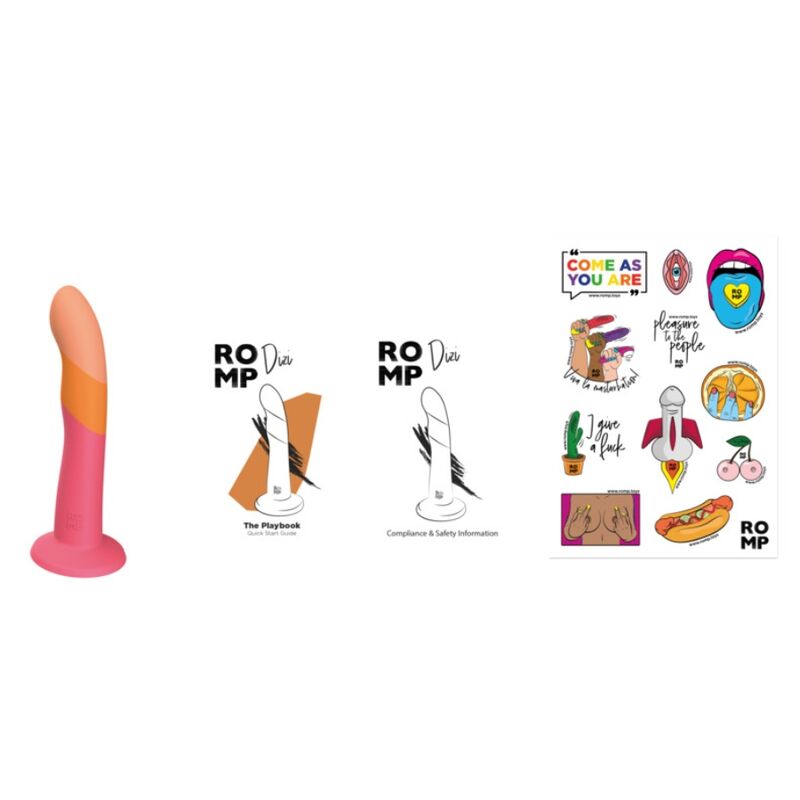 ROMP - DIZI DILDO DE SILICONE COM VENTOSA TRICOLOR 18 CM 9 Romp - dizi dildo de silicone com ventosa tricolor 18 cm - image 9