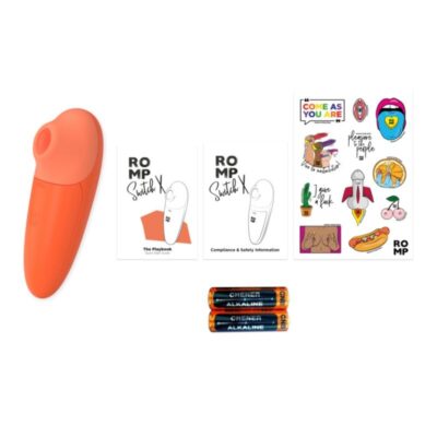 Romp - switch x estimulador clitorial 6 níveis laranja romp caliente. Pt