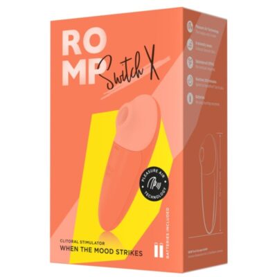 Romp - switch x estimulador clitorial 6 níveis laranja romp caliente. Pt